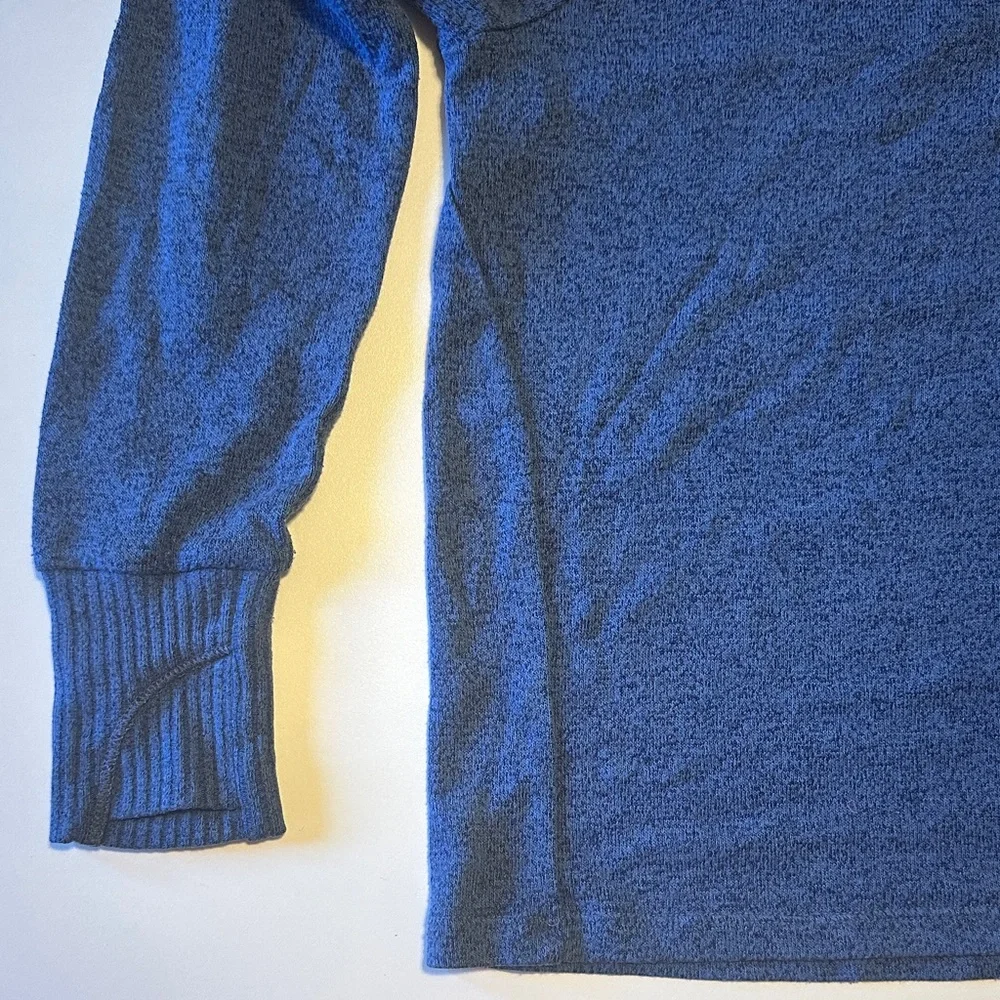 Athleta Girl Heathered Blue Long Sleeve Top